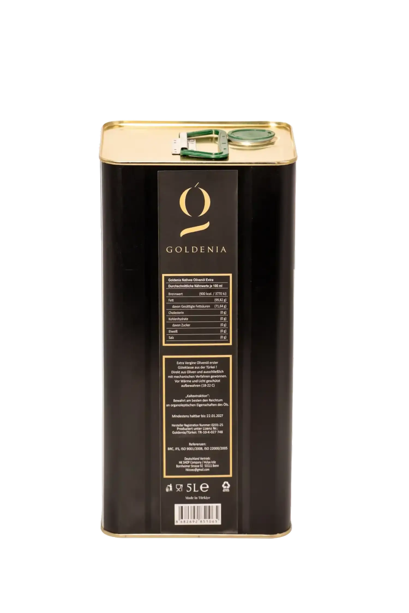 Goldenia Kaltgepresstes Extra Vergine Olivenöl - 1